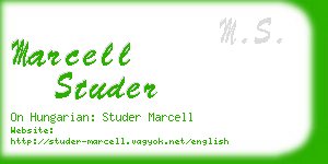 marcell studer business card